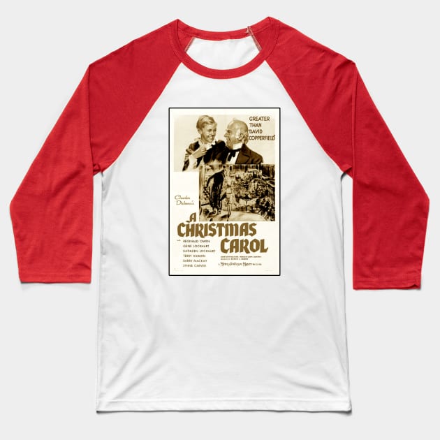 A Christmas Carol Baseball T-Shirt by Vandalay Industries